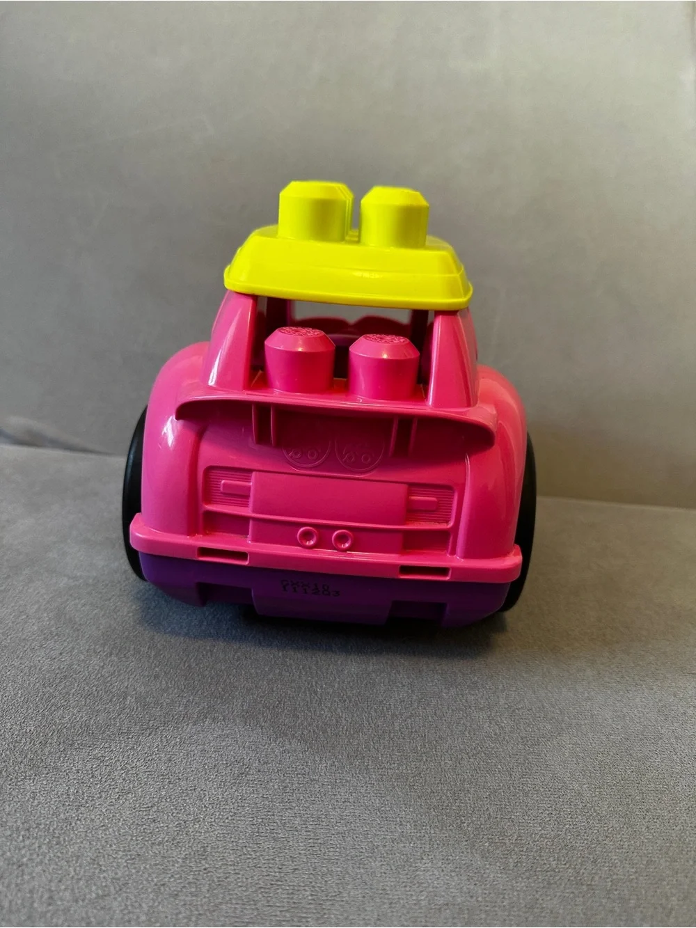 Mega Bloks First Builders Catie Convertible Pink Car 2015 w/ Roof & Blocks